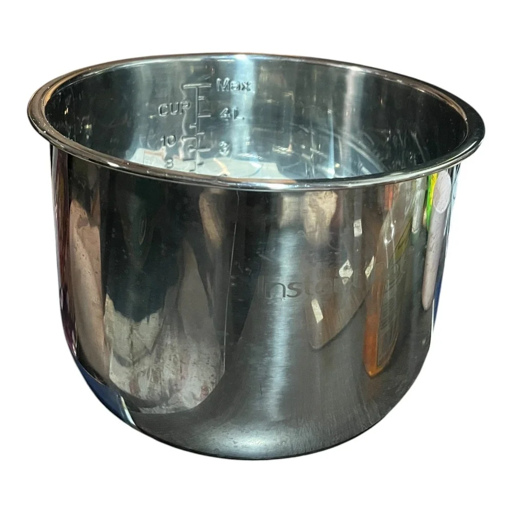 Instant Pot 6 Quart Stainless Steel Inner Pot Replacement Bowl Rack Power & Cord